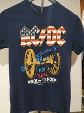 AC/DC For Those About To Rock T Shirt Size Small 2022