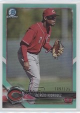 2018 Bowman Chrome Prospects Aqua Refractor /125 Alfredo Rodriguez #BCP26 0w47