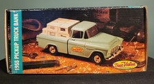 1955 ERTL Pickup Truck Die-Cast Metal 1/25 Replica Coin Bank NIB