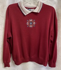 Women  s Red Sweatshirt Size L