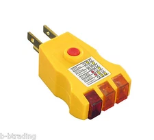 Combination Home GFCI - 125V Outlet/Receptacle Tester No Battery Required 4F67