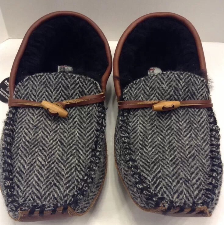 Bedroom Athletics Harris Tweed Harry Herringbone Shearling Moc Men 8 9 NIB New Bedroom Athletics Harris Tweed Harry Herringbone Shearling Moc Men 8 9 NIB New