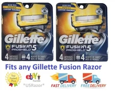 8 Gillette Fusion Proshield Razor Blades Flexball Cartridges Refills fits Power