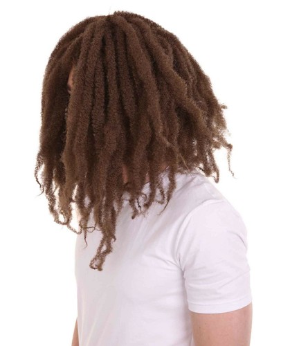 Light Brown Long Dreadlock Wig Curls Hair Cosplay African Party Costume, HM-187A - 第 3/9 張圖片