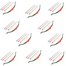 10x Pfeil- & Bogen Action-Set "Indianer" 4-teilig Bogenschießen Bogen-Schiessen