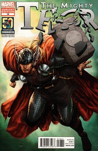 Mighty Thor #18 Steve McNiven 50th Anniversary Variant Marvel 2011