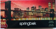 500 piece jigsaw puzzles springbok NEW YORK CITY THE SHINY BIG APPLE new