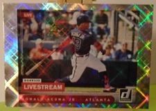 Ronald Acuna Jr 2021 Donruss Livestream Diamond Atlanta Braves