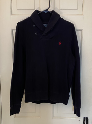 POLO RALPH LAUREN Men's Shawl Neck Pullover Sweater Sweatshirt