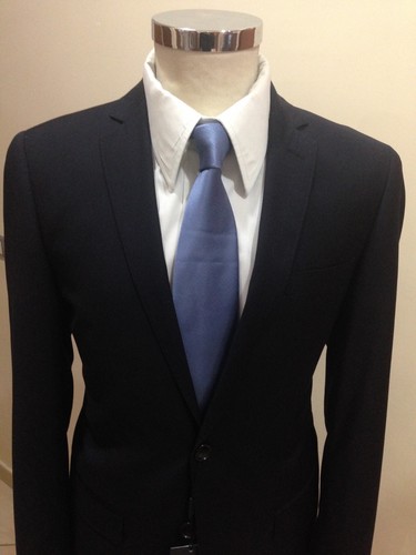 ABITO UOMO AVVITATO MODA SLIM FIT D 7 BLU SCURO SARTORIALE 46 48 50 52 54  56 58 | eBay