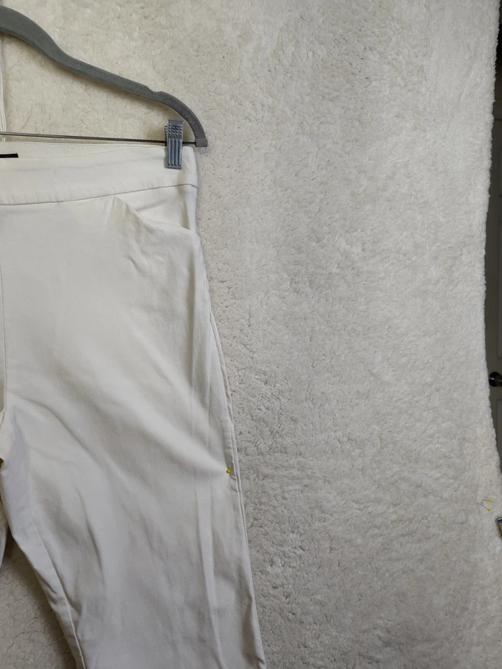 Pantalón Courtenay Mujer 10 Blanco Rayón B Elastizado Frente Plano Tiro Medio PullOn Informal F Foto 3 de 4