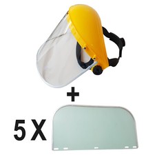 FULL FACE SHIELD CLEAR FLIP UP VISOR EYE PROTECTION MASK SAFETY WORK GUARD NEW
