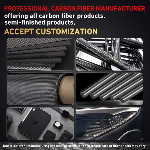 100X250 Forged Carbon Fiber Sheet Laminate Plate Panel Board 1.0-4MM Thickness - Picture 5 of 6