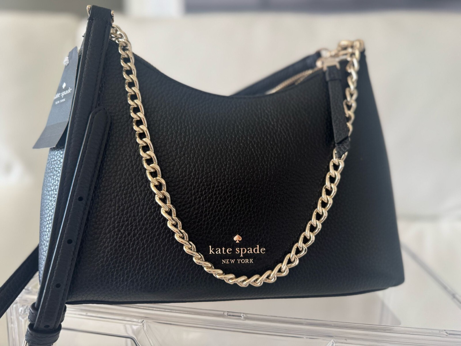 New Kate Spade Carson Large Black Crossbody Handbag