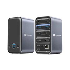 USB C Docking Station Dual Monitor for MacBook Pro/Air, 13-in-2 Triple Displa...