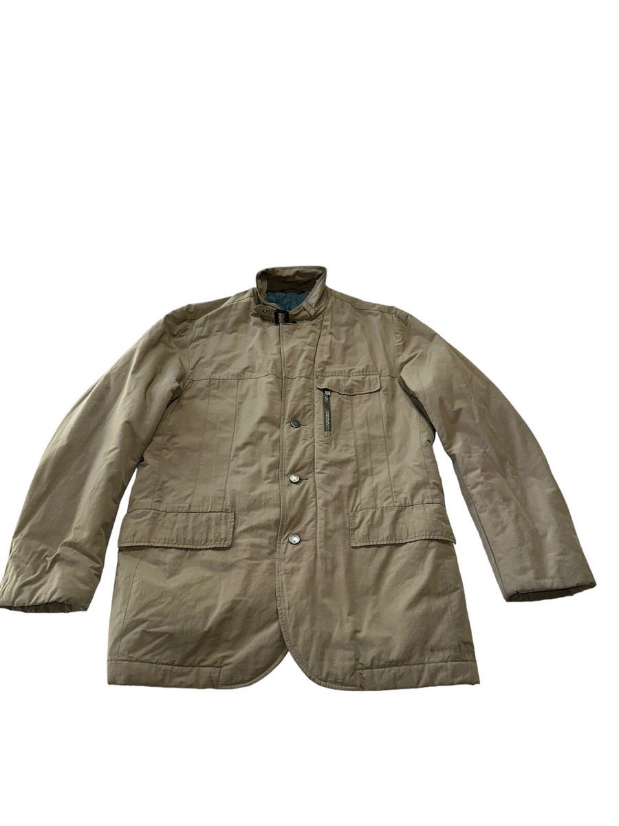 VICTORINOX US 40 EU 50 Swiss Army Mens Tan Khaki Lined Jacket