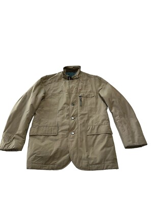 VICTORINOX US 40 EU 50 Swiss Army Mens Tan Khaki Lined Jacket