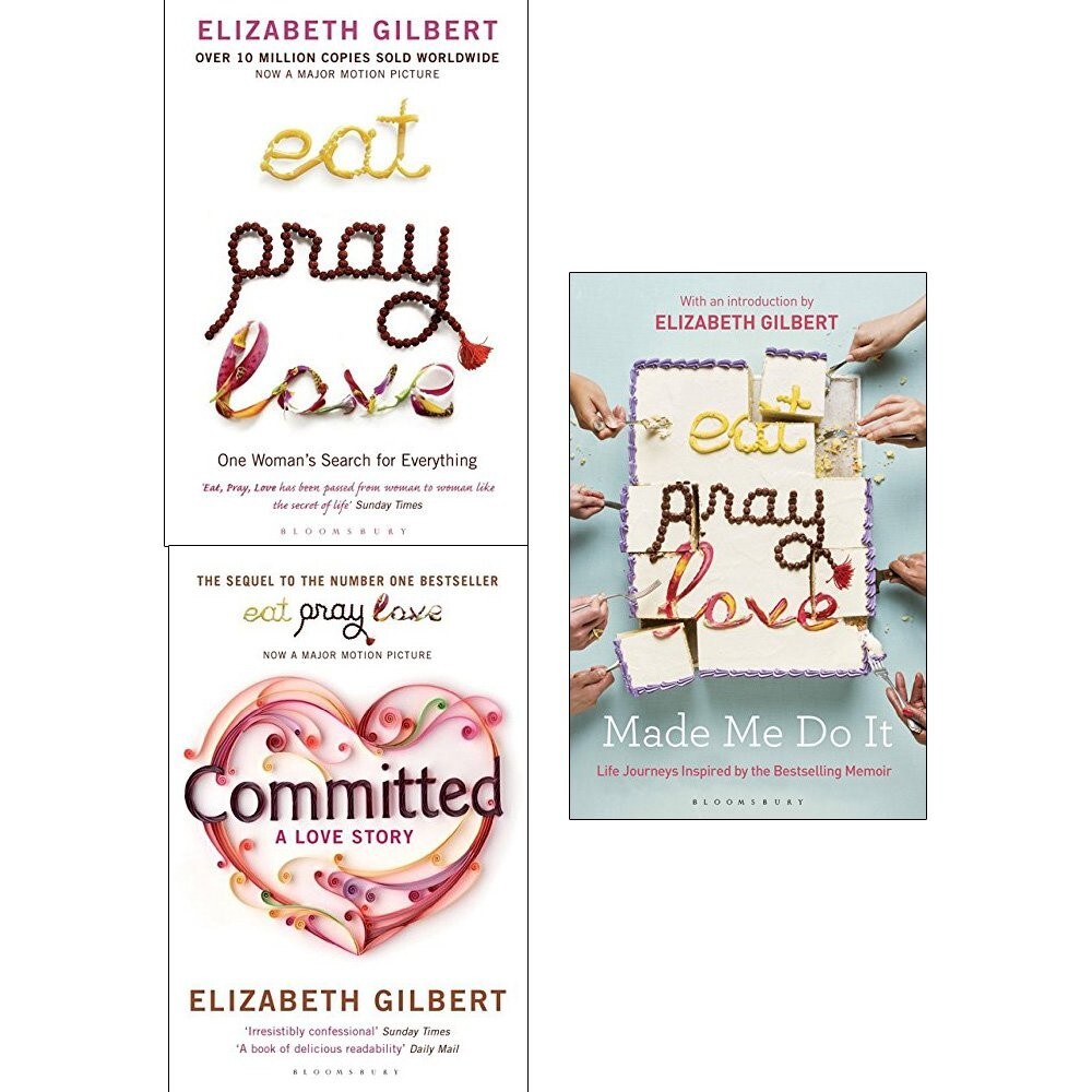 Elizabeth Gilbert Collection 3 Books Set Committed A Love Story & Eat, Pray,Love