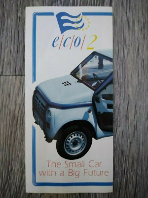 Ringsped Ltd ECO 2 e/c/o ''Kleinwagen mit großer Zukunft'' Prospekt Faltblatt 80er Jahre