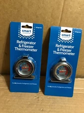 Smart Choice Refrigerator and Freezer Thermometer L304432837 LOT OF 2x