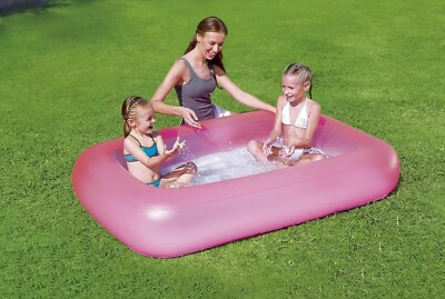Bestway Pink Kids Pets Paddling Pool Inflatable Swimming Pool