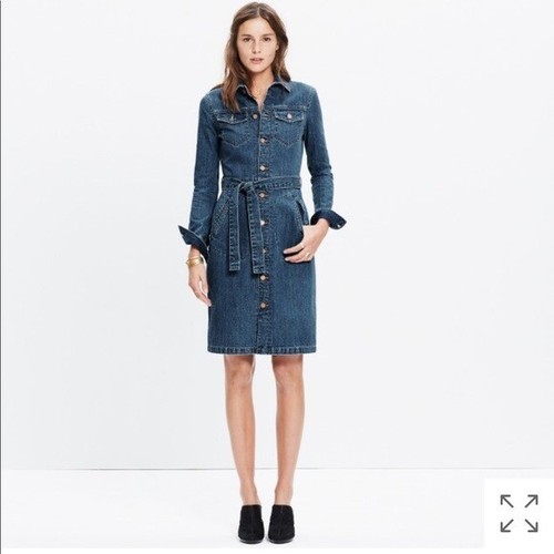 Madewell Denim Trench Dress 2 NWT E5113 