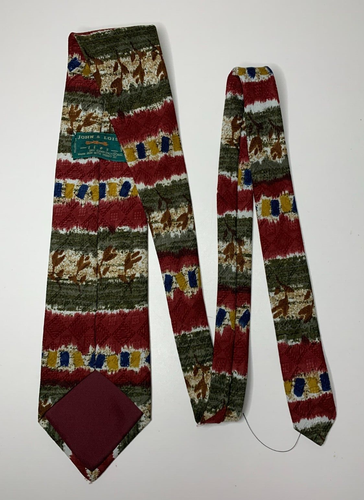 Mens Vintage JOHN & LOIS Abstract Neck Business Tie 9.5cms Wide Aust Made - Picture 3 of 5