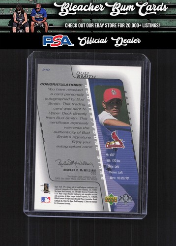 2001 SPx Update 210 Bud Smith Rookie Auto #/1500 - Picture 2 of 2