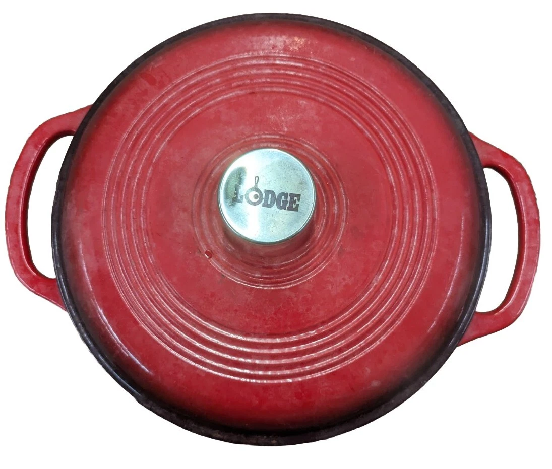 Lodge Color Enameled Cast Iron Dutch Oven - Red