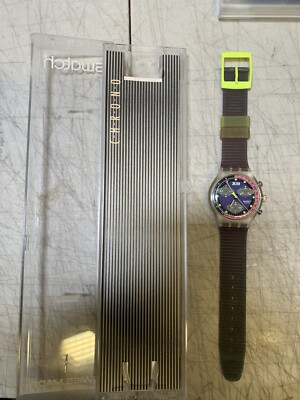 Swatch Chrono Blue chip part number sck101 NEW