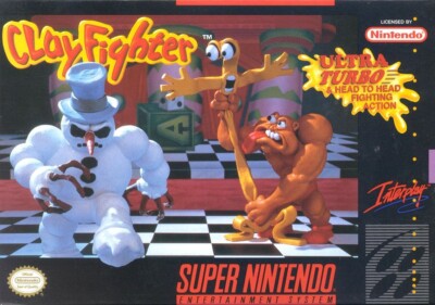 ClayFighter Super Nintendo Snes Cleaned & Tested Cart Only