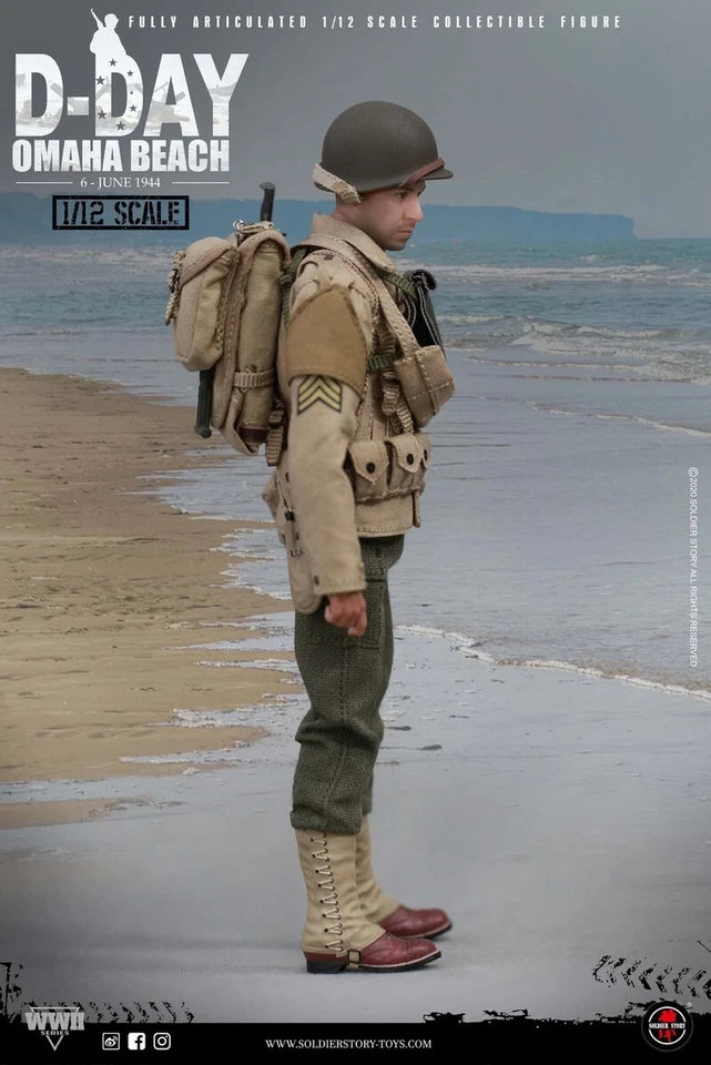 Figura Sargento 1/12 Soldier Story SSM-005 D-DAY WWII US 2nd Ranger Batallón Foto 2 de 4