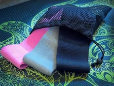 Fabric Resistance Band Loop Set of 3 Exercise Fitness Yoga Workout Booty Abs Gym