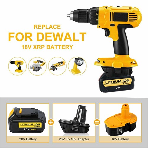 1/2/4Pk DCA1820 Converter Battery Adapter For Dewalt 18V To 20V MAX Drill Li-ion - Foto 4 di 20