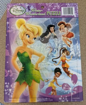 Disney Holiday Winter Puzzle Lot (4) Toy Story Mickey Princess Tinker