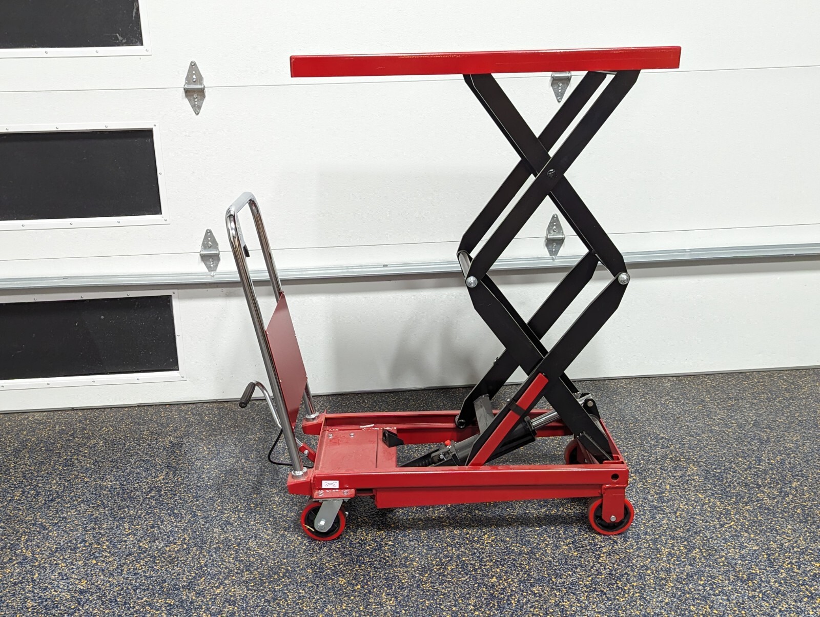 Uline Manual Lift Table, Double Scissor, 770 lbs eBay