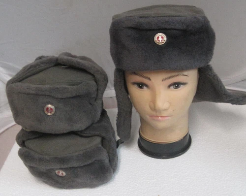 3 pieces NVA winter hat soldier GDR theme party carnival very small!! size 54