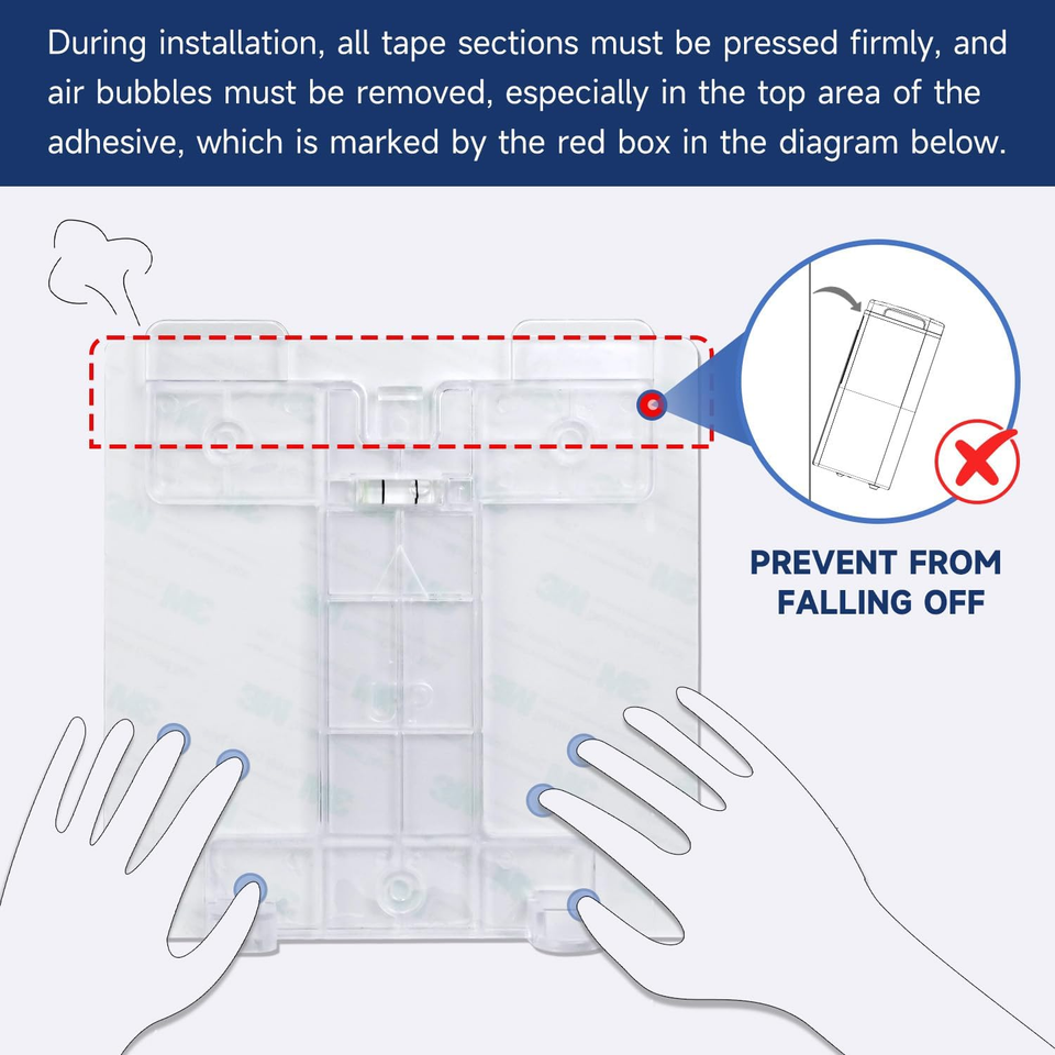 TouchFree Shower Shampoo Dispenser Wall Mount Triple Chambers 3 X 10