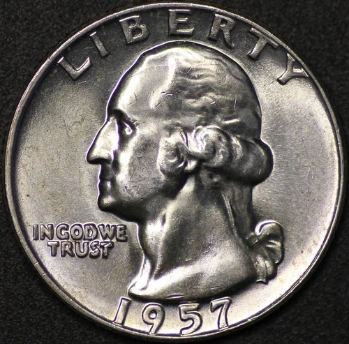 1957 D Washington Quarter GEM BU