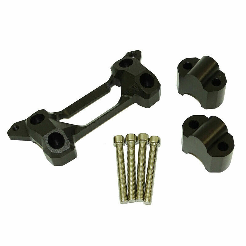 7/8" Handlebar Bar Clamp Riser Up 30mm Black Fit 20152018 KAWASAKI