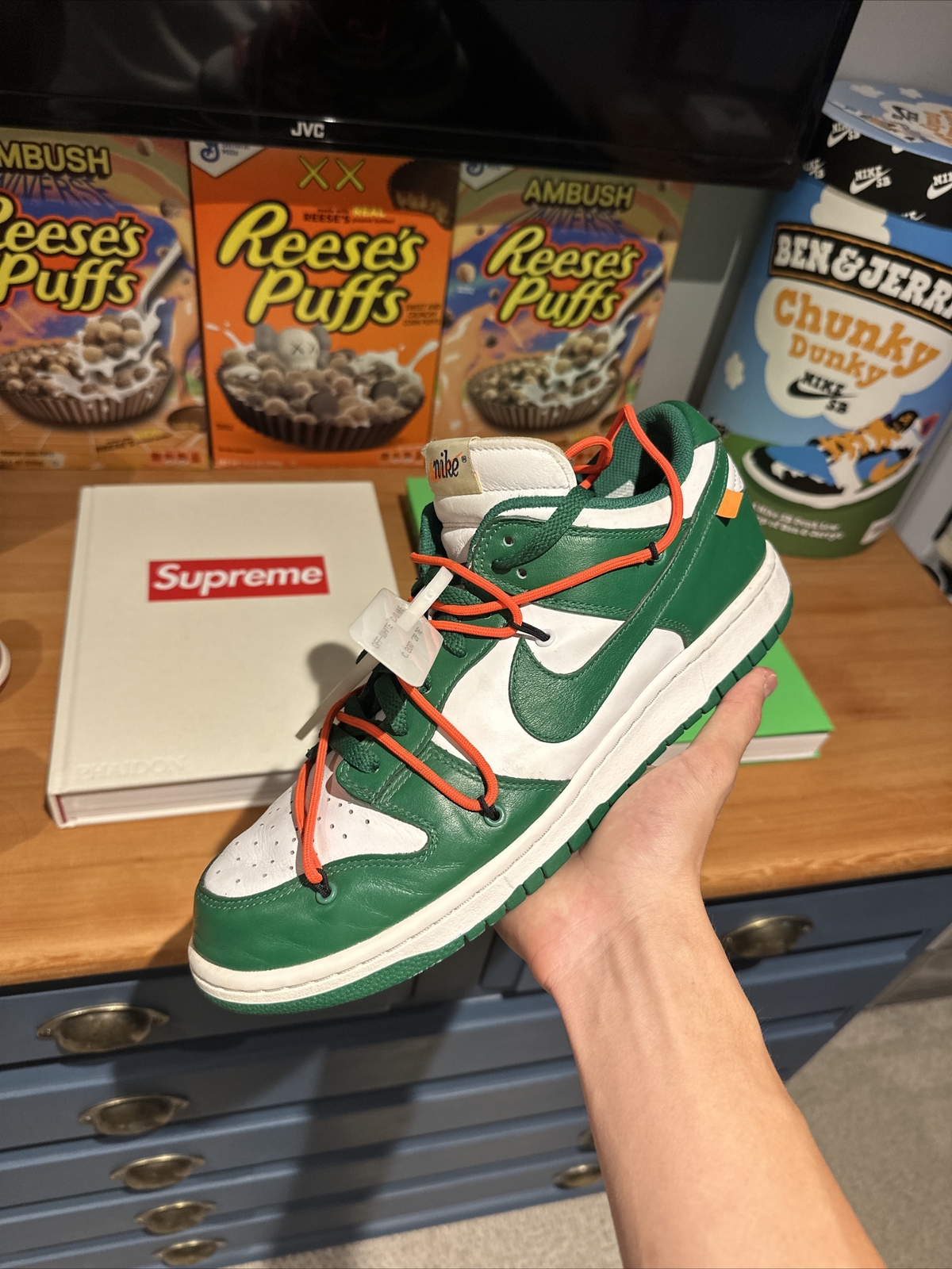 OFF WHITE X NIKE Nike X Off White Dunk Low verde pino Regno Unito 10