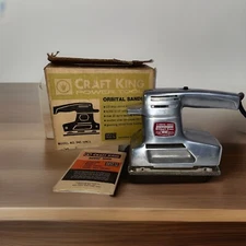 Vintage Craft King Orbital Sander Model 945 With Box Manual