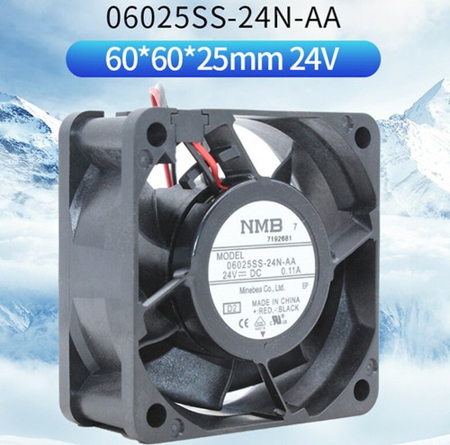NMB 06025SS-24N-AA 24V 0.11A 6025 6CM Silent Fan Chassis Power Supply Fan - Picture 2 of 5