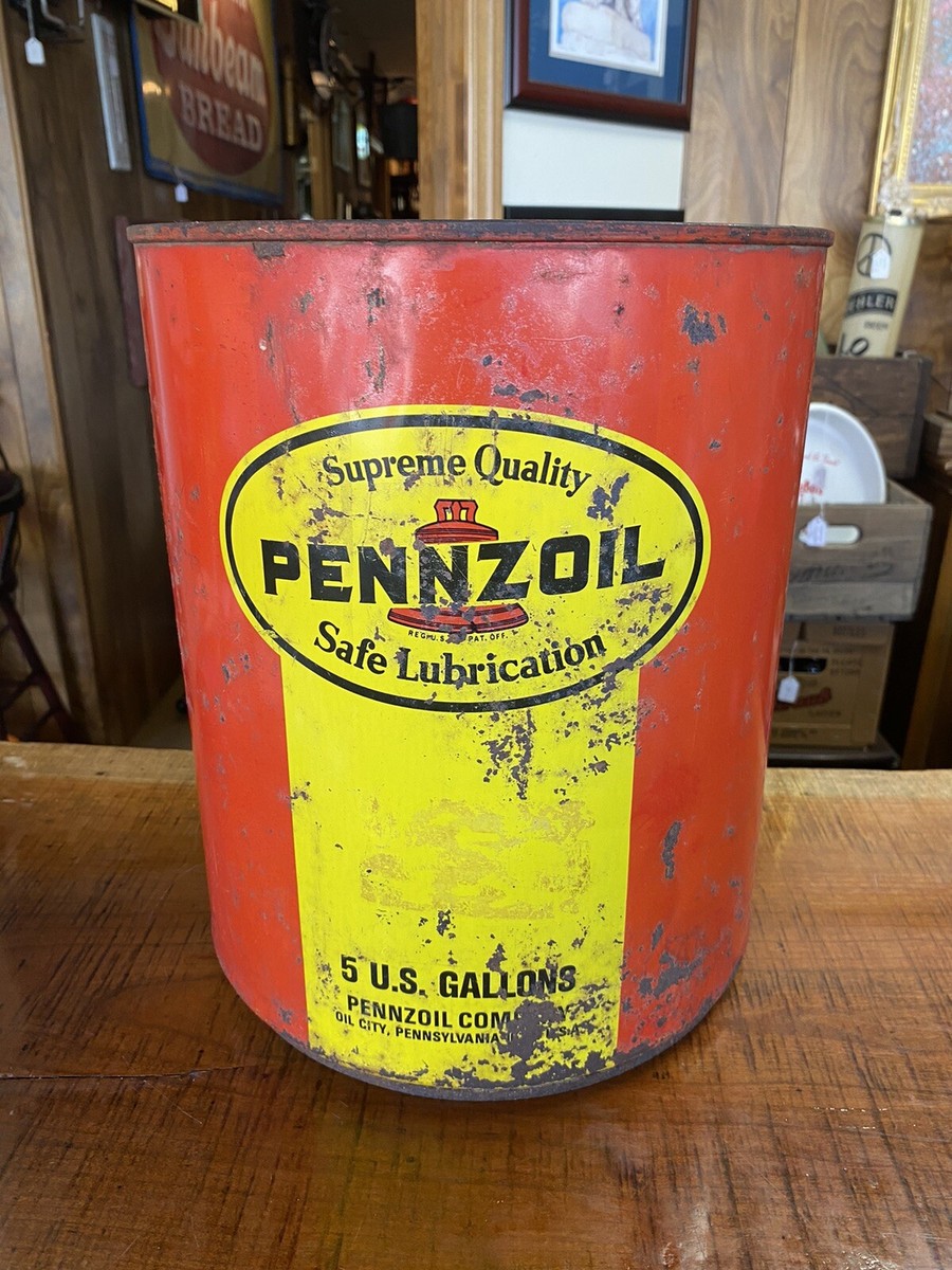 Vintage Pennzoil 5 Gallon Gas/Oil Can | eBay