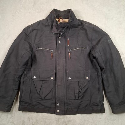 Timberland Jacket Mens XXL Brown Field Coat Abington Military Workwear M65