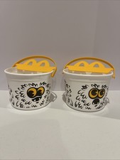 2024 McDONALD'S Halloween Bucket Pail Classic Boo Buckets HAPPY MEAL Qty:2-White