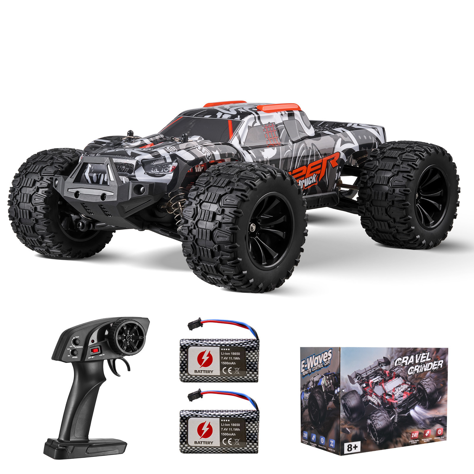 1:14 Scale Kids Rc Car All Terrain 4wd Off-road Truck