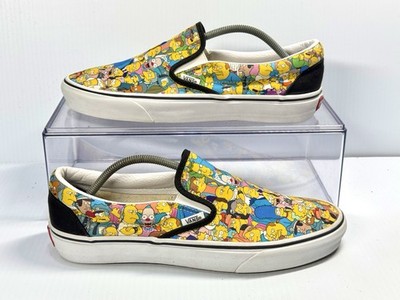 Vans The Simpsons X Springfield Comfycush Slip-On Shoes Womens Size 10 Mens 8.5
