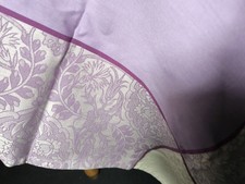 Nappe Carrée Le Jacquard Français Fleur De Givre – 120x120cm – Coton Bleu