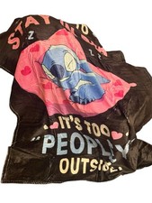 Cute Stitch Flannel Fleece Stitch Family Blanket 50x40inch Lightweight Blanket